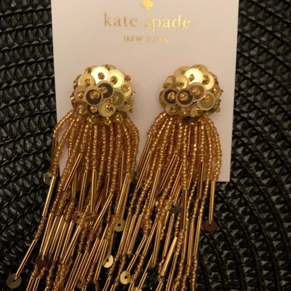 🆕 kate spade ♠️ Glitzville Beaded Tassel Earrings